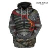 dark souls knight red cloak cosplay 3d hoodie 161 - Dark Souls UK Store